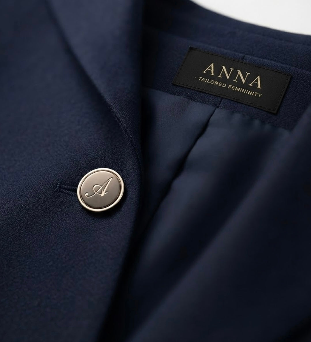 Blazer Sartoriale in Cashmere "Papillonliberty" – Blu Navy