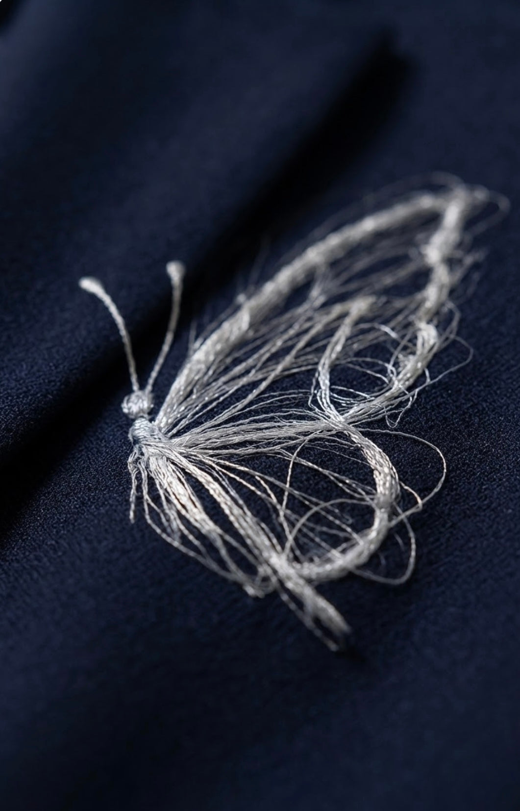 Blazer Sartoriale in Cashmere "Papillonliberty" – Blu Navy